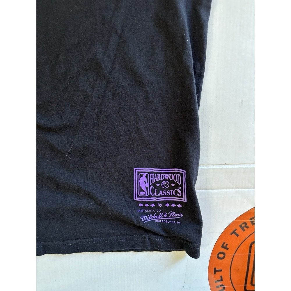 LA Lakers State Flower Shirt Men's M Butterfly Mitchell & Ness Hardwood Classic - Picture 4 of 6